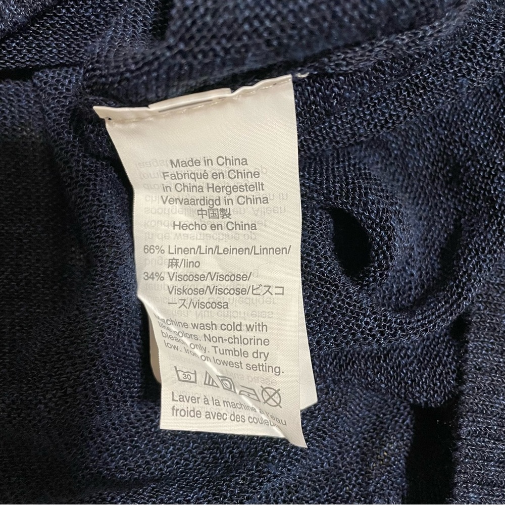 J.GREW Linen Long Blue Sleeves T-SHIRT
Size Large - Picture 5 of 5